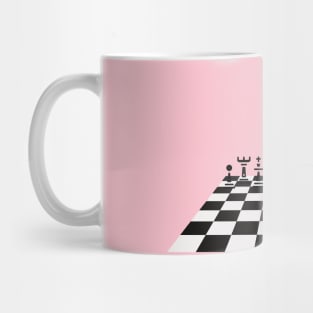 Girl on Chessboard Mug